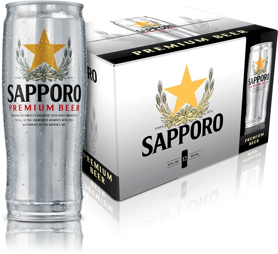 Sapporo Premium Lagerbier Silver Can 65 cl