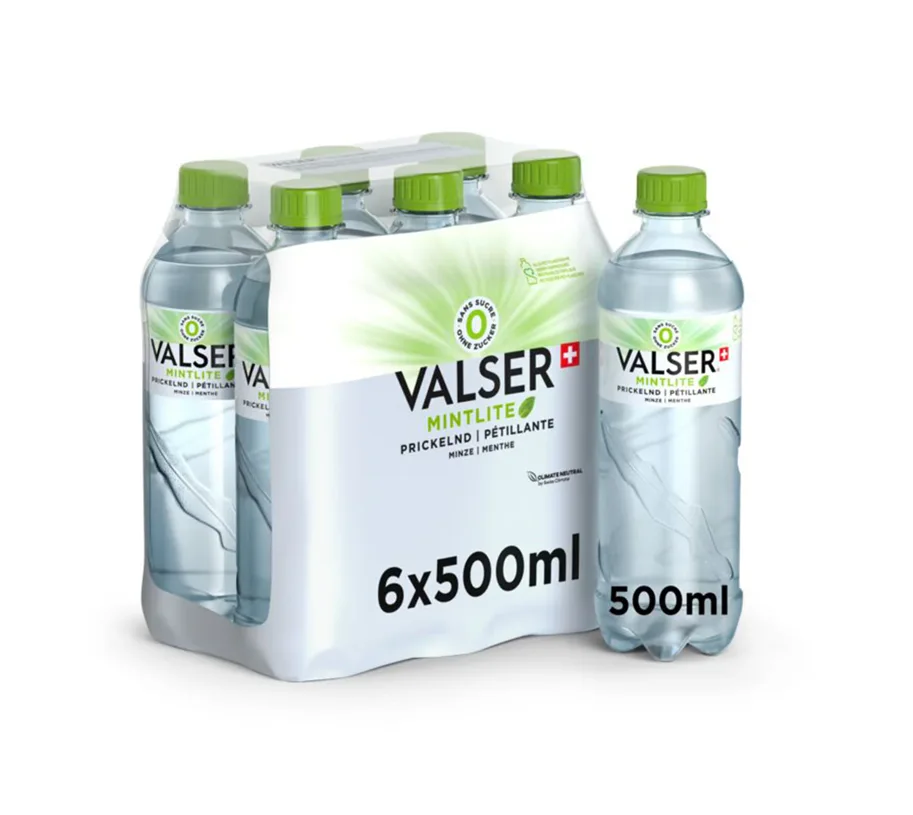 Valser Viva Mineralwasser Minze 50 cl