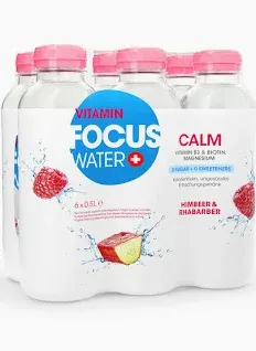 FocusWater Calm Rhabarber-Himbeere 50 cl
