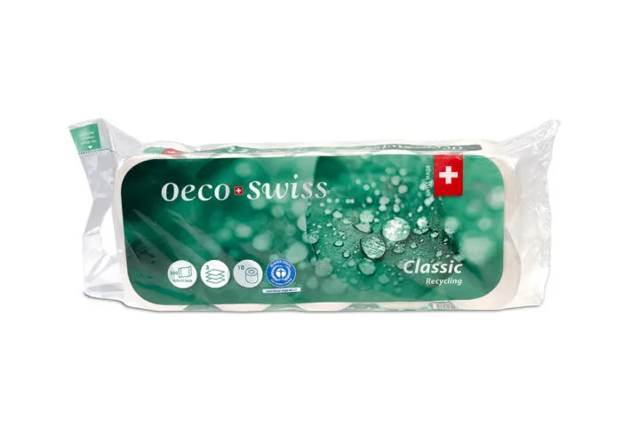Oeco Swiss Toilettenpapier Swiss Classic 3-lagig 10 Rollen