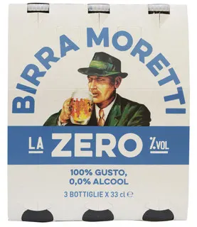 Moretti Zero lager analcolica 24x330ml