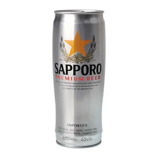 Sapporo Premium lager Silver Can 12x650ml