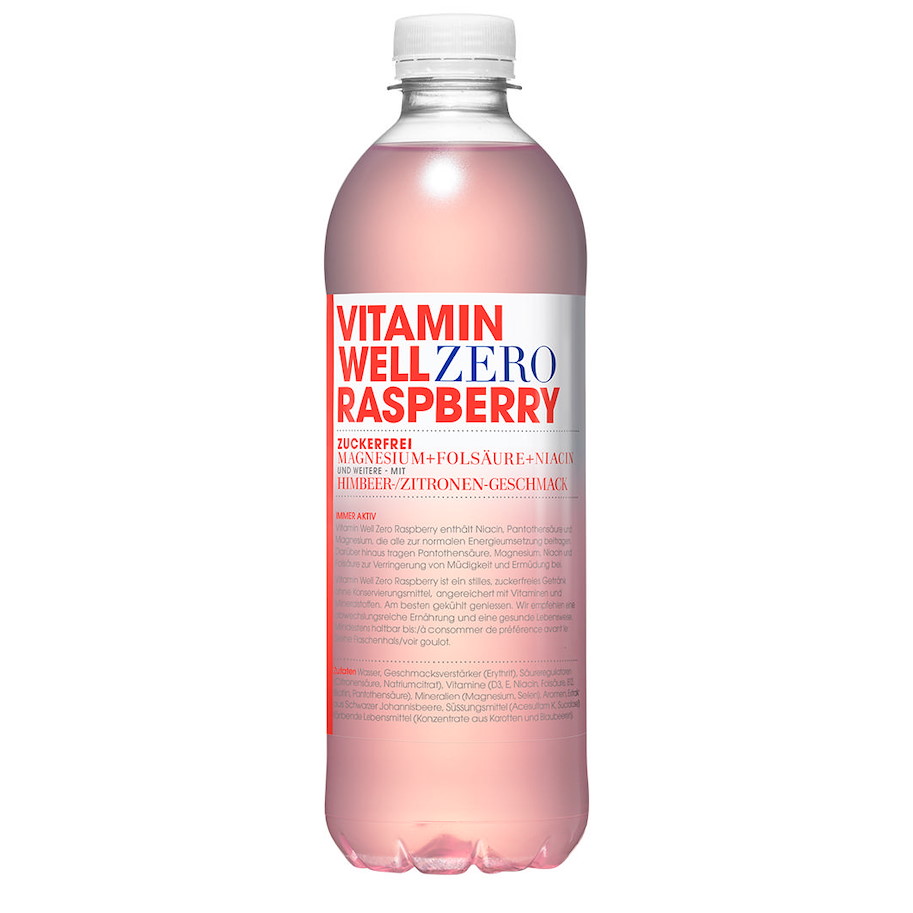 Vitamin Well Zero framboise-citron 12x500ml