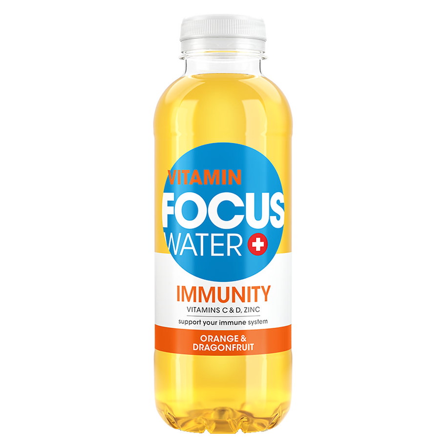 FocusWater Immunity Orange-Drachenfrucht 12x500ml