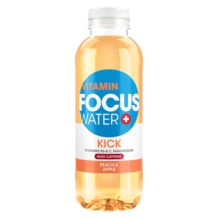FocusWater Kick Pfirsich-Apfel 12x500ml