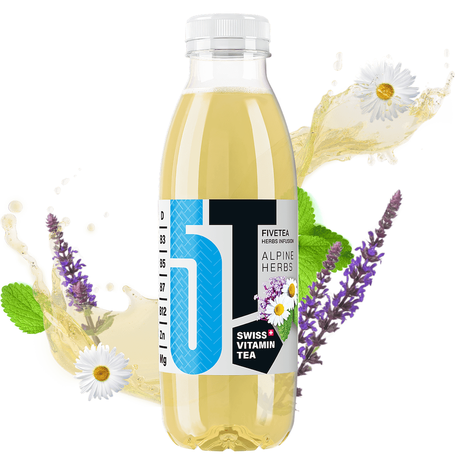 Tè freddo Fivetea alle erbe alpine 500ml