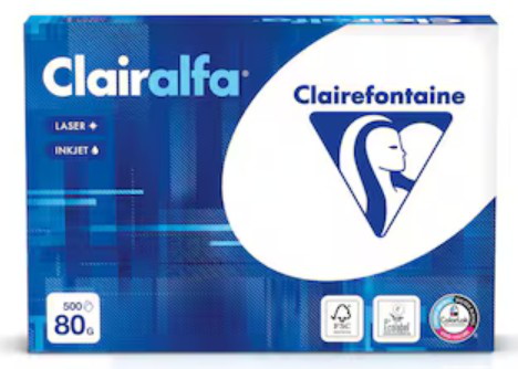 Papier à copier Clarialfa A4 80gm2 500 feuilles