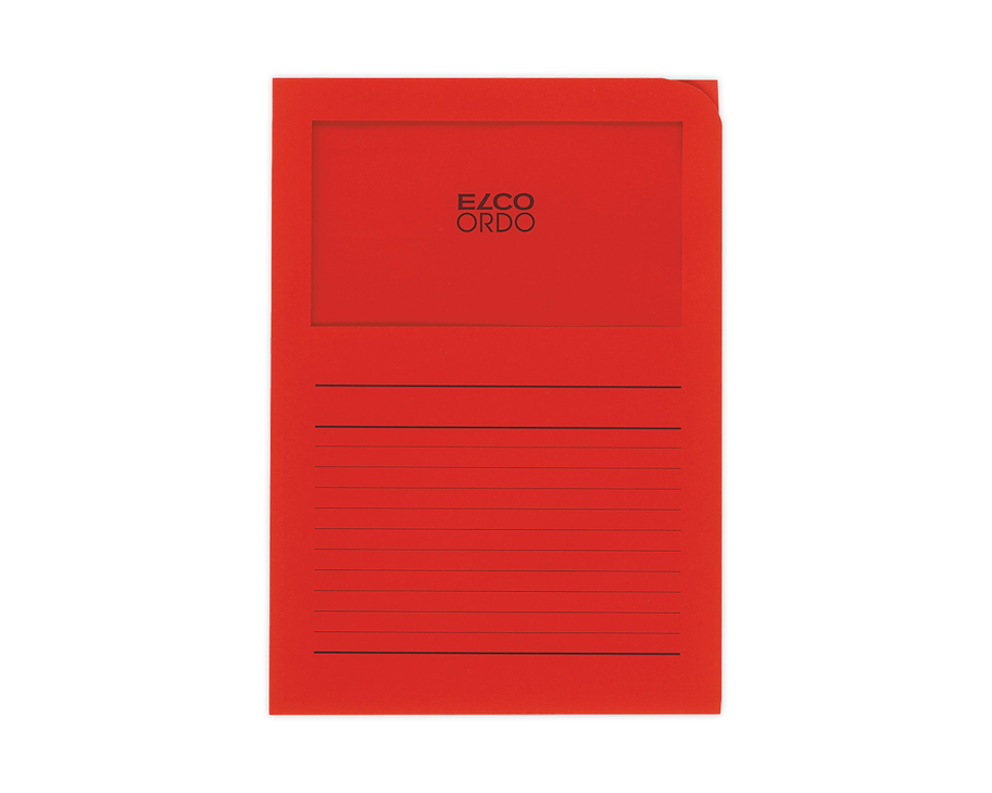 Elco Ordo Classico organization folder A4 intensive red printed 100 pieces (29489.92)
