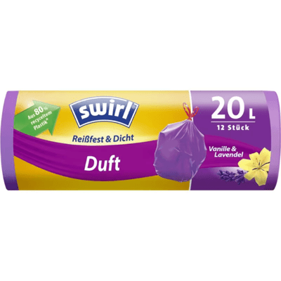 Swirl Müllbeutel Duft Lavendel-Vanille 20 l, 12 Stück